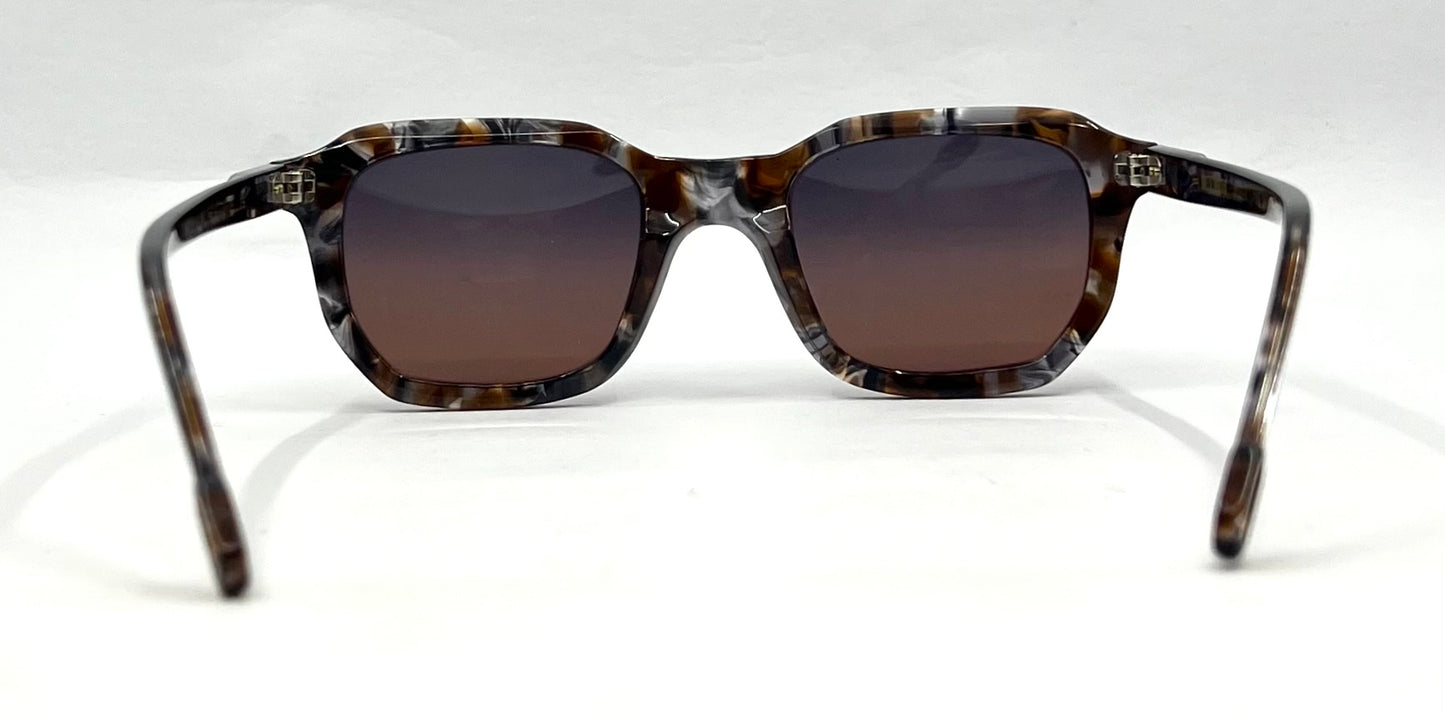 Odette Lunettes-Morton AO42 Sunglasses-New Grey/Rose Custom Gradient Lenses-Unworn