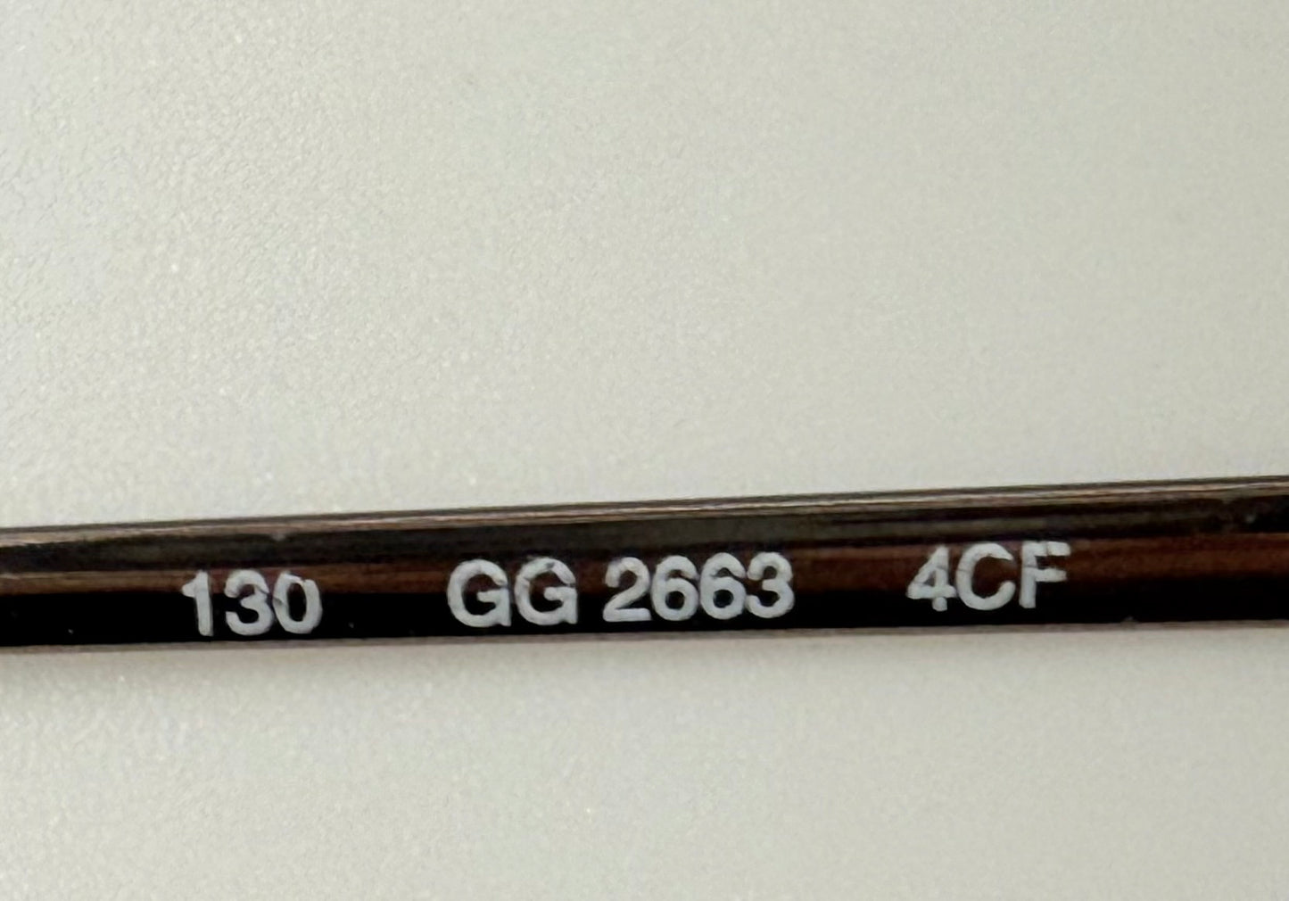 Gucci GG 2663 Half-Rim Stainless Steel Frames-Y2K Vintage-47mm-Italy