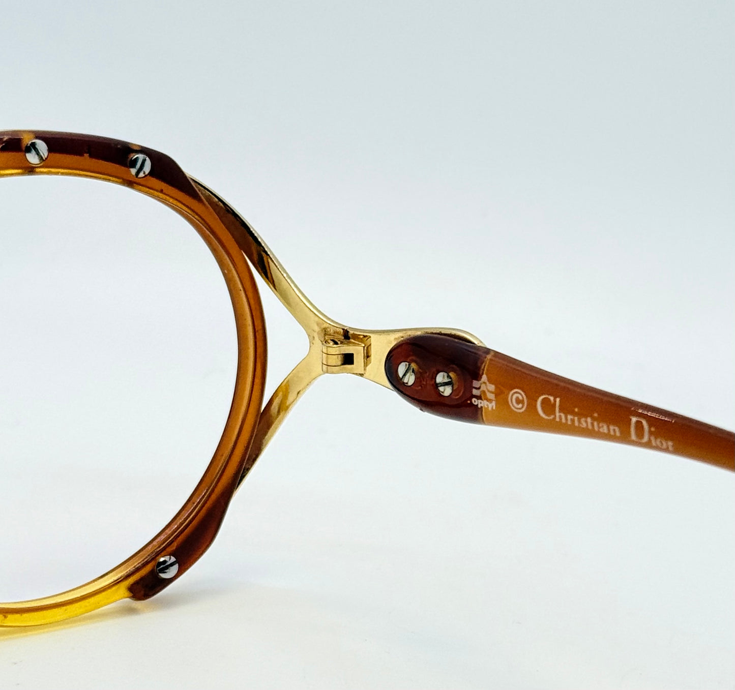 Christian Dior 2189 10 Amber Gold Vintage Deadstock Frame – Customizable or RX