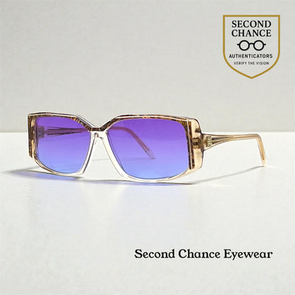 Givenchy Paris 857 Vintage Sunglasses-New Violet Gradient Custom Lenses-UNWORN