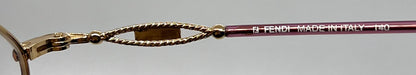 Fendi F500 Amethyst Swirl Unworn/NOS Vintage Eyeglasses Italy 49mm