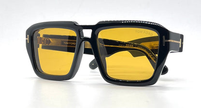 Tom Ford TF1202 52E ICON Collection Sunglasses-Zeiss Yellow Lenses-Full Kit-New