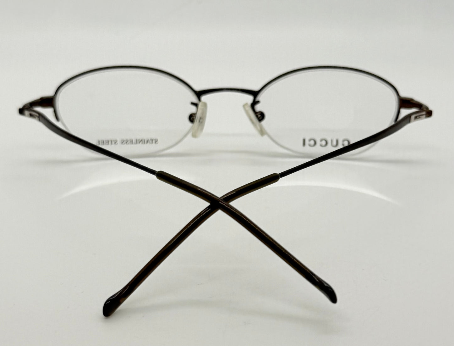 GUCCI GG 2660 7PR Y2K Vintage Half-Rim Oval Optical Frames – Italy