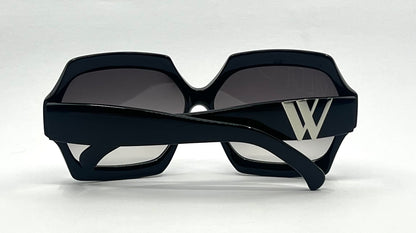 Wildfox Riviera Oversized Black Sunglasses – Gradient Lenses – Deadstock
