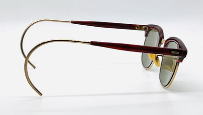 Shuron 12K Gold Filled Browline Vintage Sunglasses-New/Custom Lenses