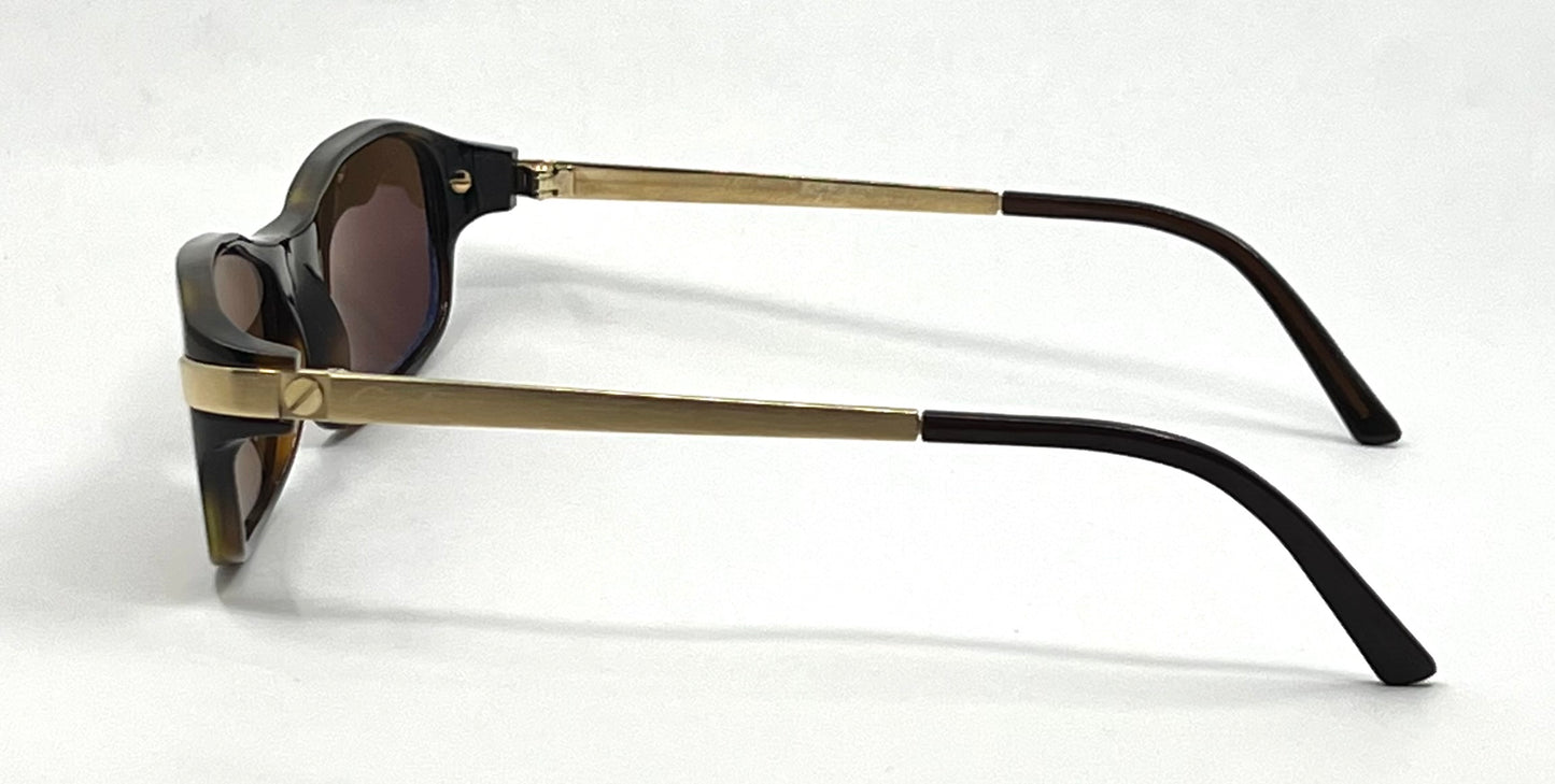 Cartier Paris VINTAGE Sunglasses France Tortoise Gold Zeiss Polarized Deadstock
