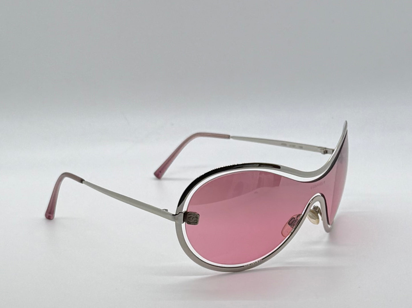 Chanel 4030 Y2K VINTAGE Shield Sunglasses Pink Lens Collector-Rare