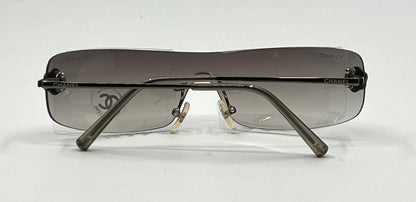 Chanel 4086 c.240/54 Shield Sunglasses Gunmetal Grey Gradient – Deadstock