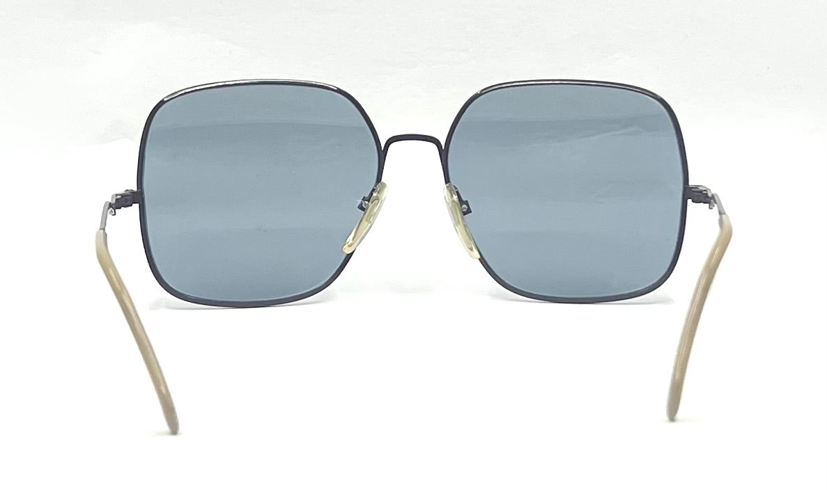 Neostyle-Vintage Oversized Square Sunglasses-New Solis Blue Custom Lenses-Germany