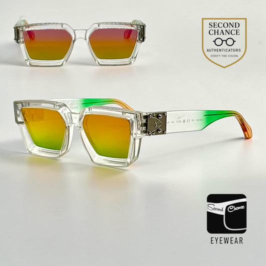 Louis Vuitton Virgil Abloh 2054 1.1 Millionaires Z1812W Crystal Clear Sunglasses