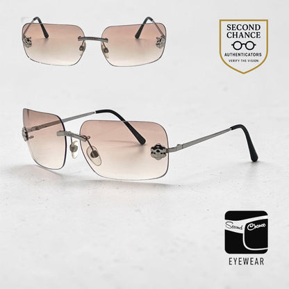Chanel 4085 Y2K Rimless Camellia-Unworn Reconstructed Custom Sunglasses