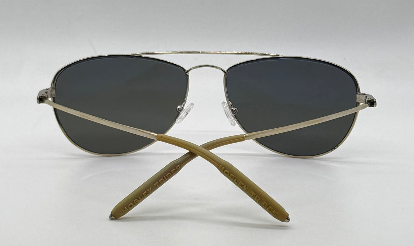 Mosley Tribes Aviatrix-Vintage Sunglasses-Gold Frame-Polarized Lenses-Full Kit