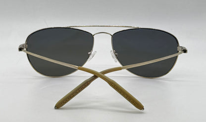Mosley Tribes Aviatrix-Vintage Sunglasses-Gold Frame-Polarized Lenses-Full Kit