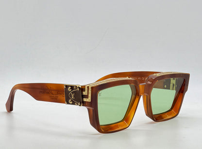 Louis Vuitton 1.1 Millionaires Z3401W Crystal Brown Green Lens Sunglasses