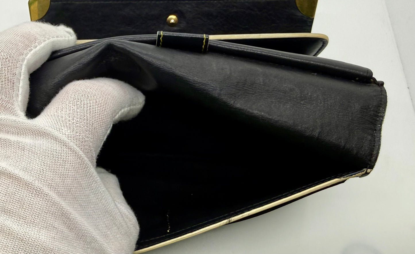 Louis Vuitton Vintage Navy Blue Leather Continental Long Wallet – France