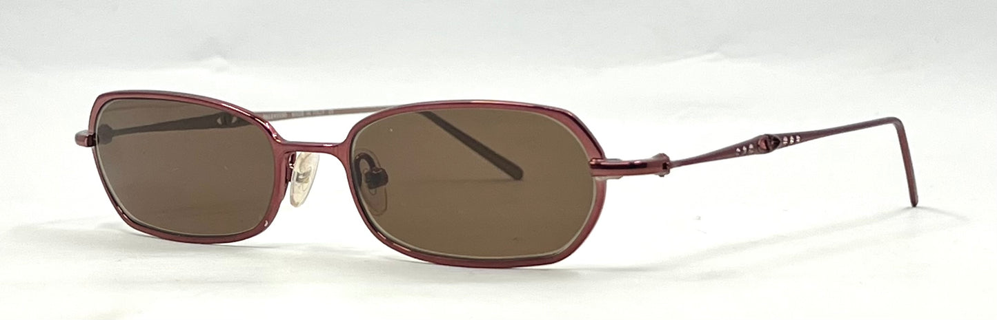 Valentino 5327 OJV2 Y2K Vintage Sunglasses-New Solid Brown Custom Lenses