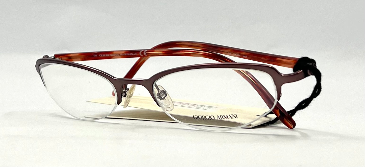 Giorgio Armani GA465 Vintage Semi-Rimless Optical Frame-Unworn-Italy