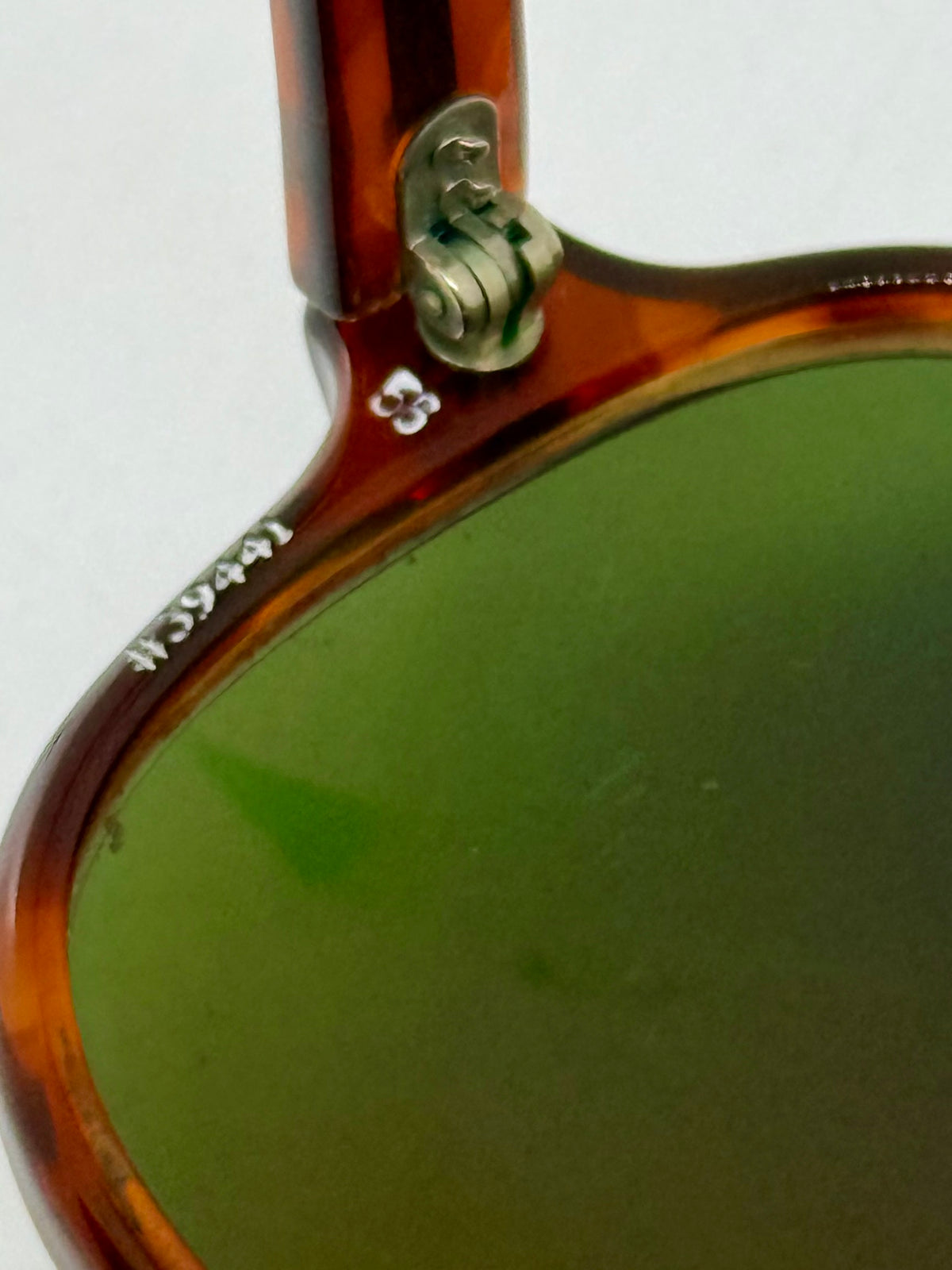 Tart Optical ACE HIGH-Vintage Amber Aviator Sunglasses-New Custom Green Lenses USA