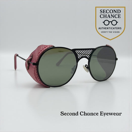 L.G.R Lawrence Flap 54-20-145 Pink Leather Side Shields Handmade in Italy Unworn