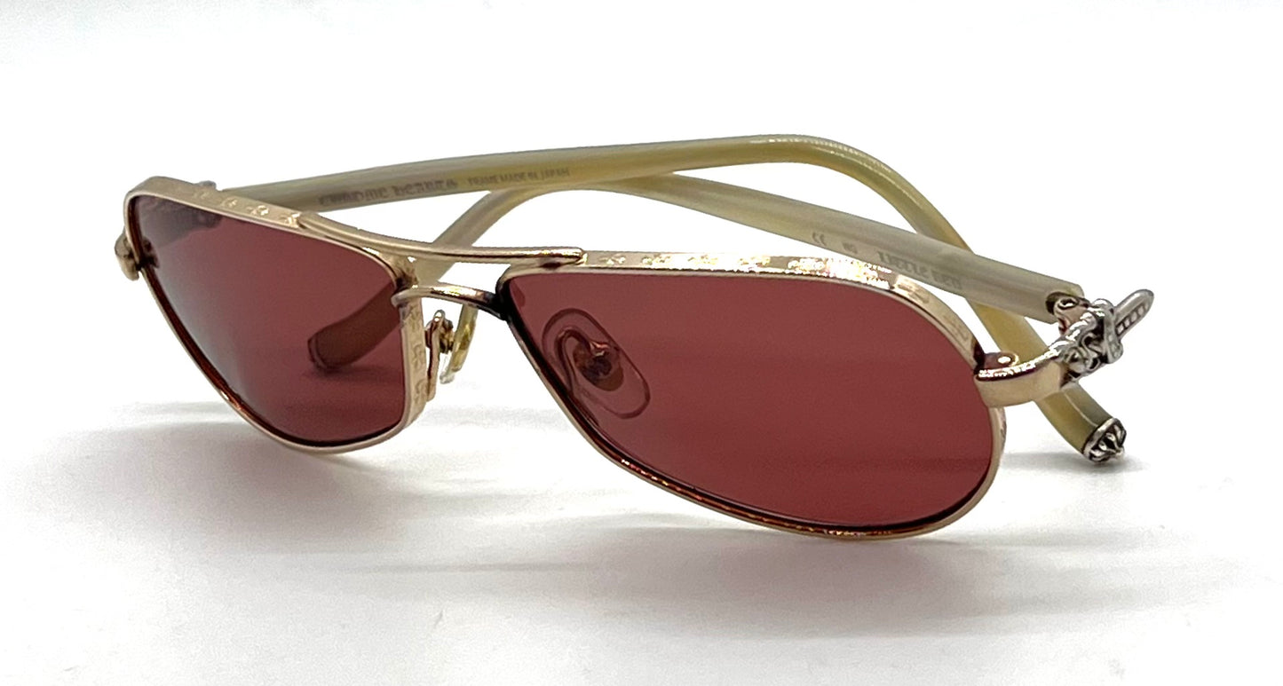 Chrome Hearts Little Red WG VINTAGE-New Custom Polarized Zeiss Lenses-Japan