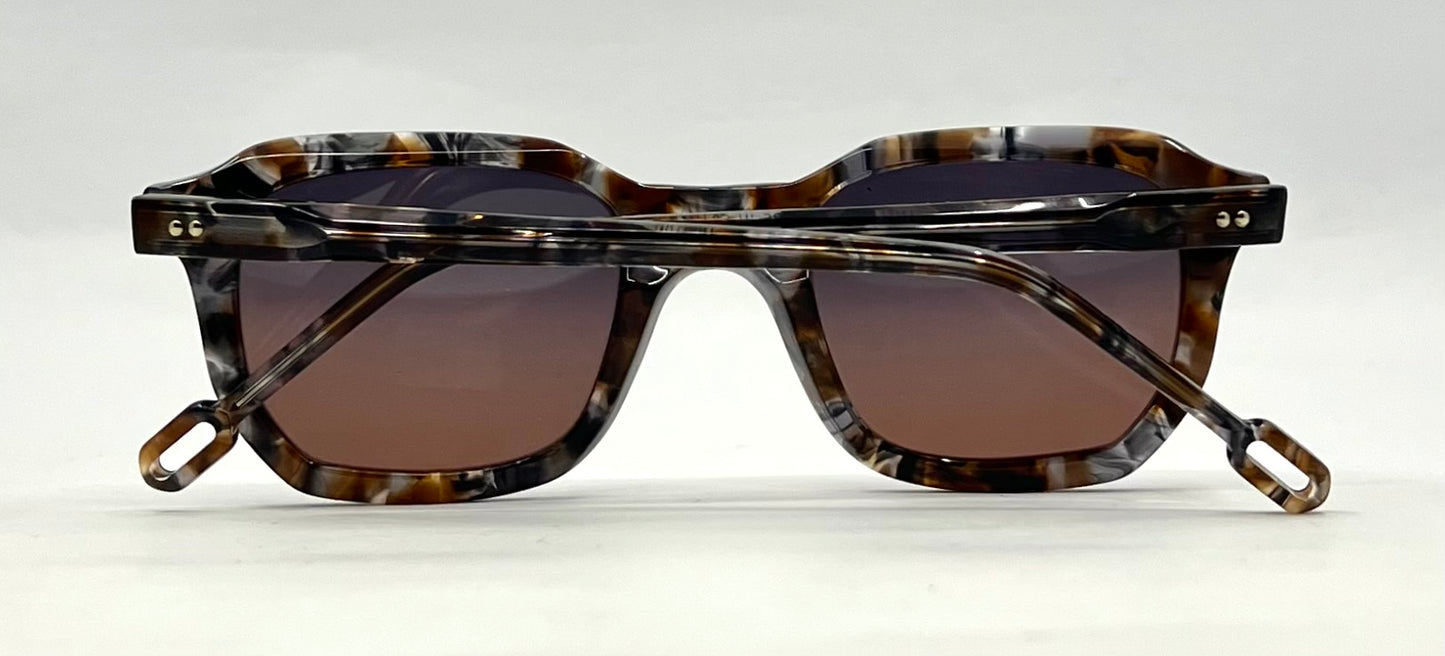 Odette Lunettes-Morton AO42 Sunglasses-New Grey/Rose Custom Gradient Lenses-Unworn