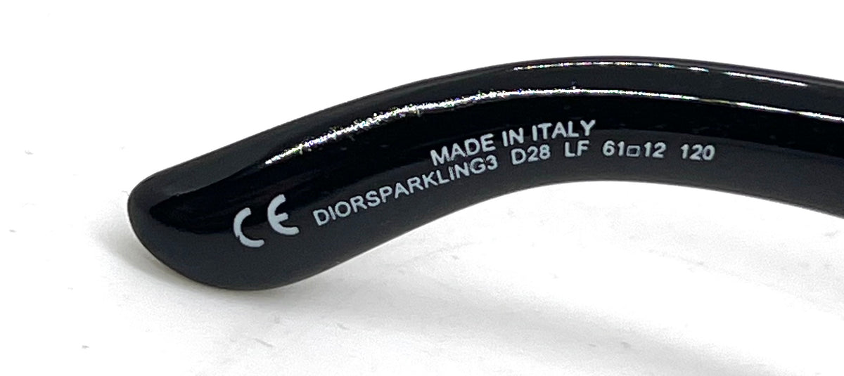 Dior Sparkling 3 Vintage Crystal Sunglasses-New Custom Lenses-Unworn/Full Kit
