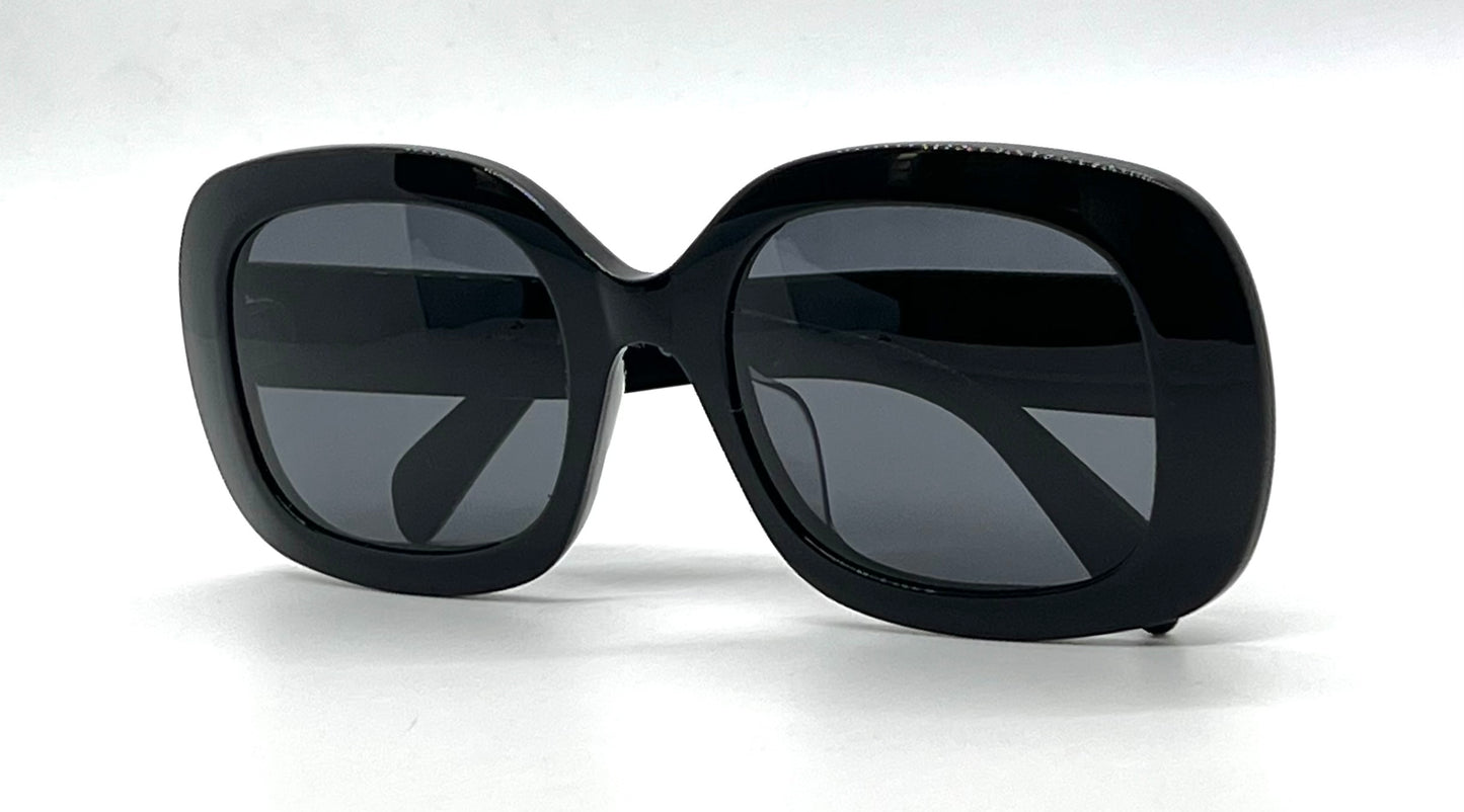 CELINE Triomphe CL40262U 01A Black Gold Sunglasses Deadstock Full Kit