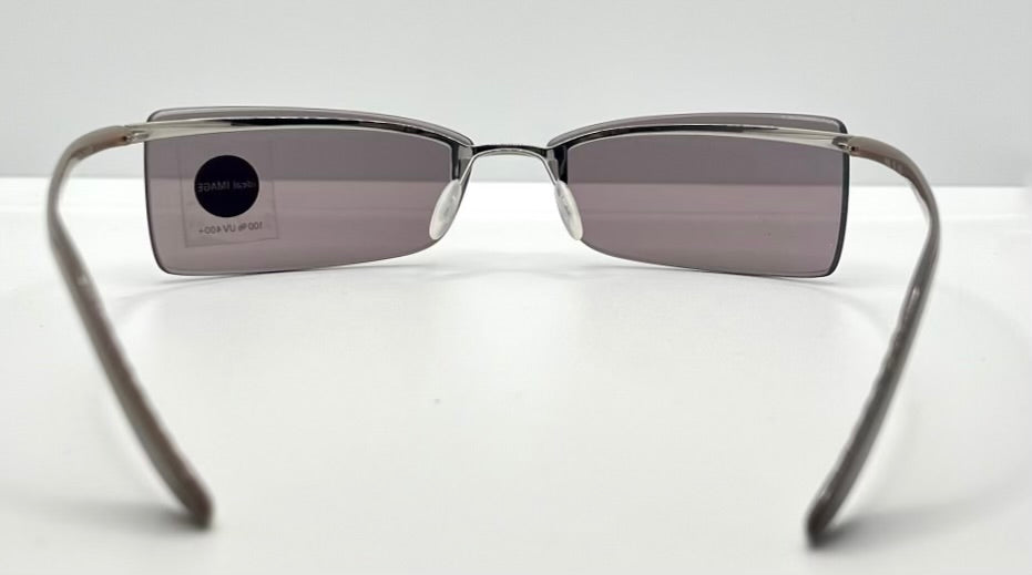 Silhouette 8596 10 6125 Vintage Sunglasses-Lavender Rimless Wrap Shield-Deadstock