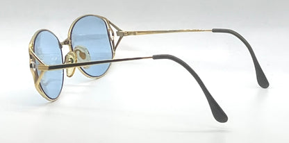 Giorgio Armani 206 703 Vintage Sunglasses-New Sky Blue Custom Lens-Unworn/Italy