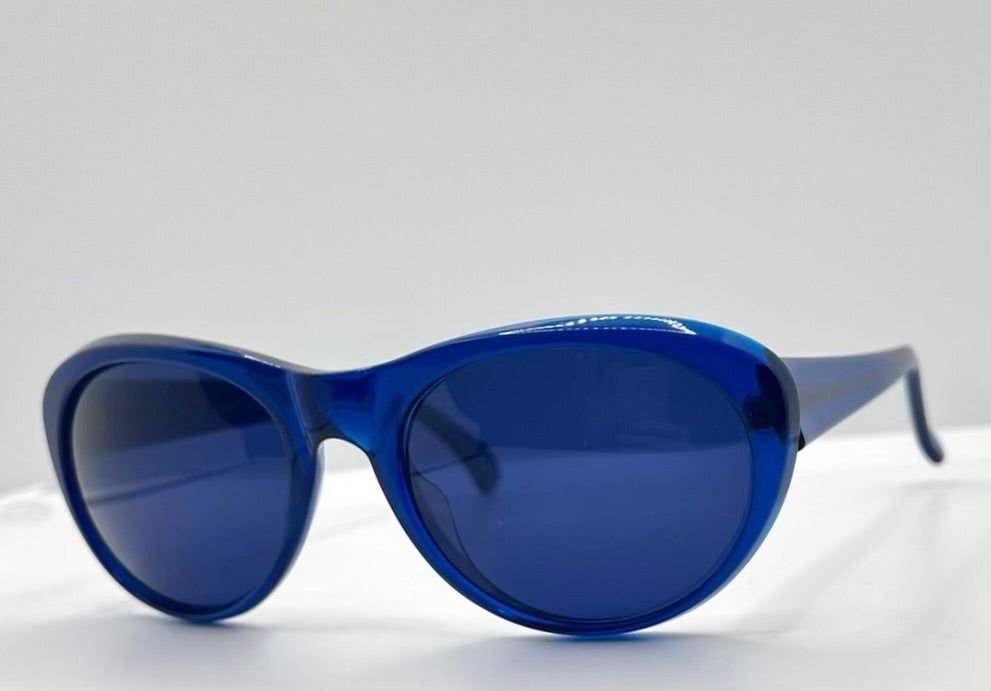 Christian Roth 5999 Optical Affairs Sunglasses Blue Oval NYC Frame-Vintage Deadstock
