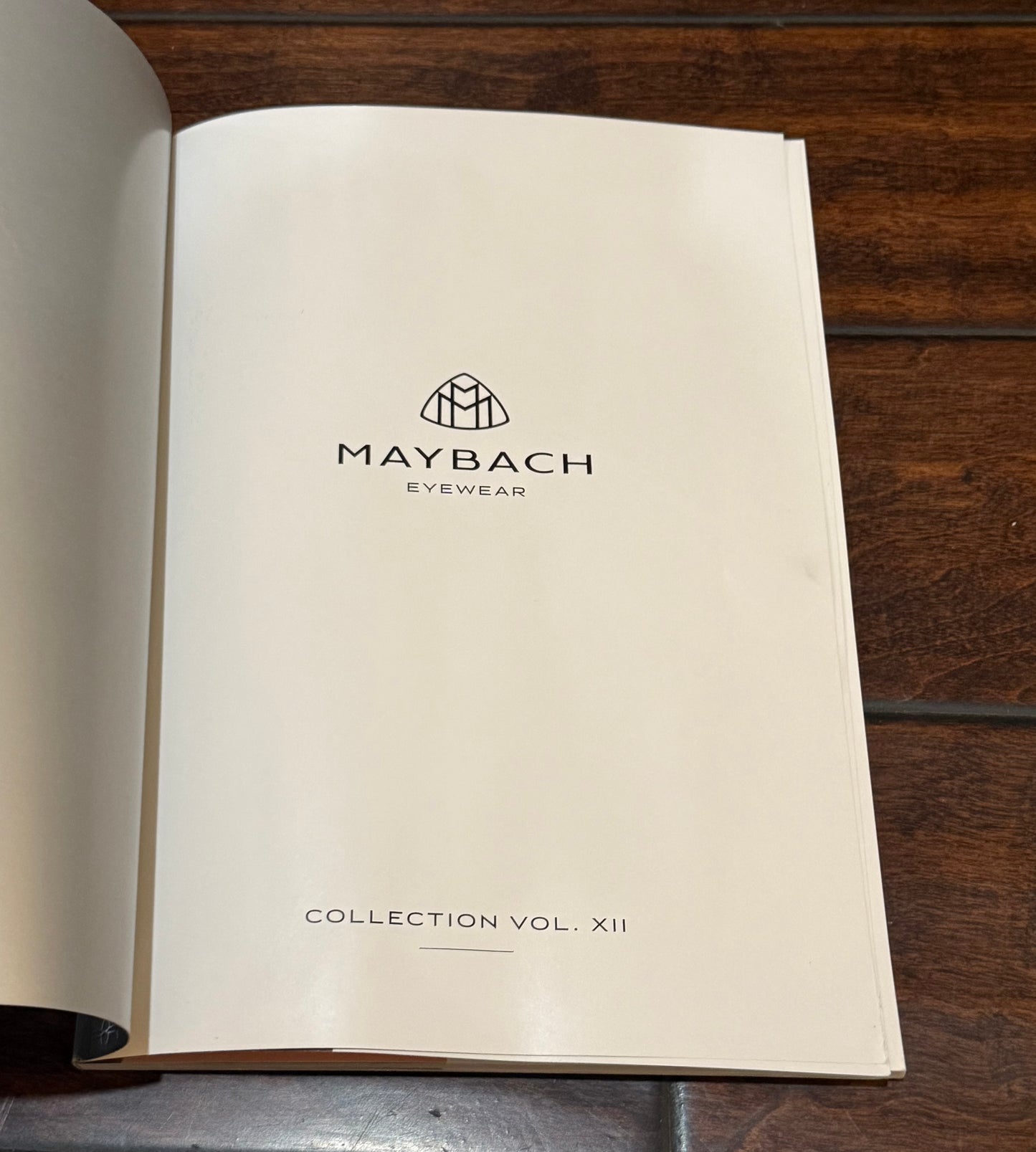 Maybach Eyewear Collection Vol XII Catalog Rare Luxury Optical Book