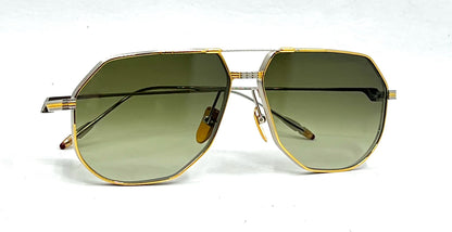 Jacques Marie Mage REYNOLD in ELECTRUM- Titanium Aviator-Unworn-Full Kit