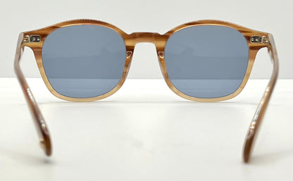 Garrett Leight Riley BTF Sunglasses w/New Pacific Blue Custom Lenses-Full Kit-Unworn-48mm
