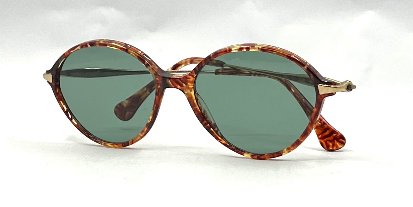 Gucci GG2197/S VF8 Vintage Round Sunglasses-New Custom Sage Green Lenses-UNWORN