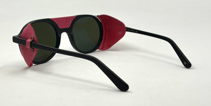 L.G.R Reunion III Glacier Sunglasses 49-22 Pink Leather Shields – Full Kit – Unworn