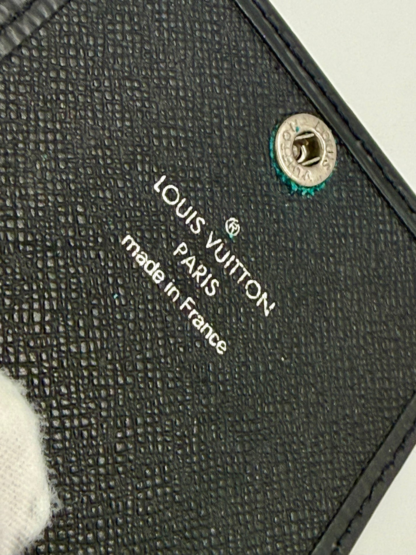 Louis Vuitton Epi Leather Card Holder with Lanyard – Black-Authentic