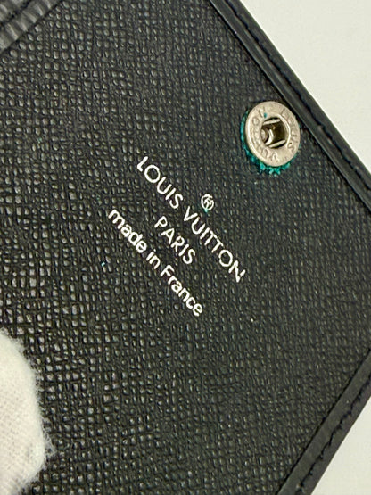Louis Vuitton Epi Leather Card Holder with Lanyard – Black-Authentic