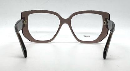 Celine Triomphe CL50146I Brown Cat Eye Eyeglasses Unworn-Full Kit-Italy