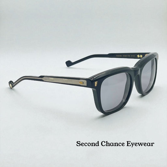 Entourage of 7 “Evander” Sunglasses w/New Solid Blue Custom Tinted Lenses-New/Unworn-Full Kit-Japan