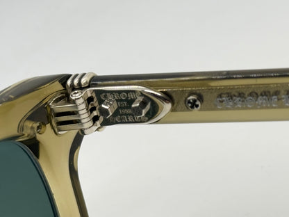 Chrome Hearts TRYPOLEAGAIN Army Green Sunglasses 52-20-146 Unworn Full Kit ZEISS Japan