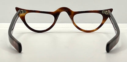 Vintage Cat Eye Eyeglasses Tortoiseshell Acetate – Refurbished USA 6½
