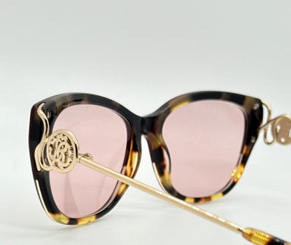 Roberto Cavalli Focanapo 5051 Vintage Cat Eye Sunglasses w/New Soft Pink Custom Lenses-Italy 51mm