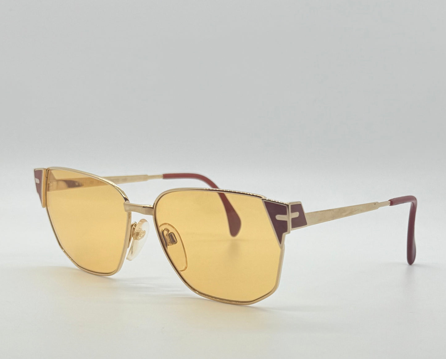 Silhouette M6114 / V6020 Vintage Sunglasses 55mm| w/New Amber Day/Night Custom Lenses | Deadstock Austria
