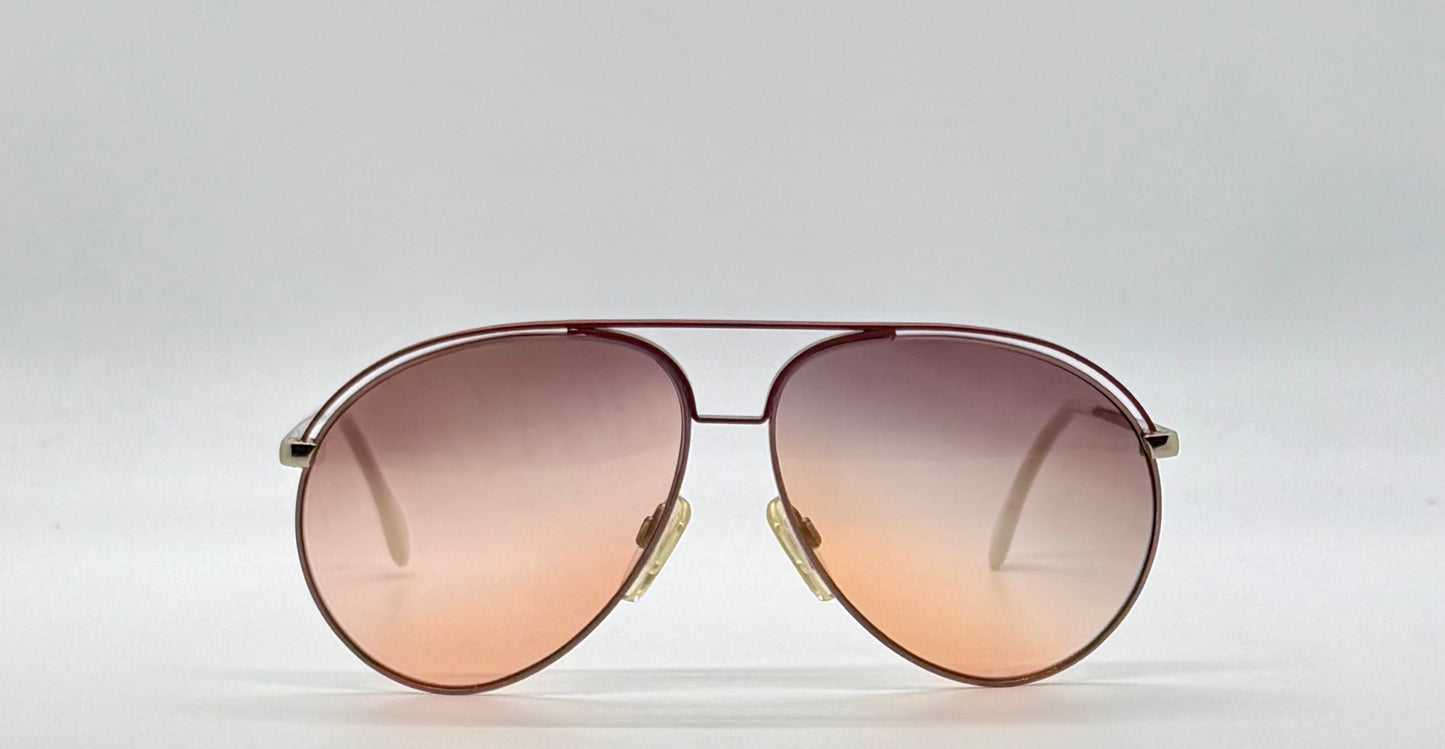 ALPINA VINTAGE Sunglasses-3302220-New Tri-Gradient Custom Tinted Lenses-60mm-UNWORN
