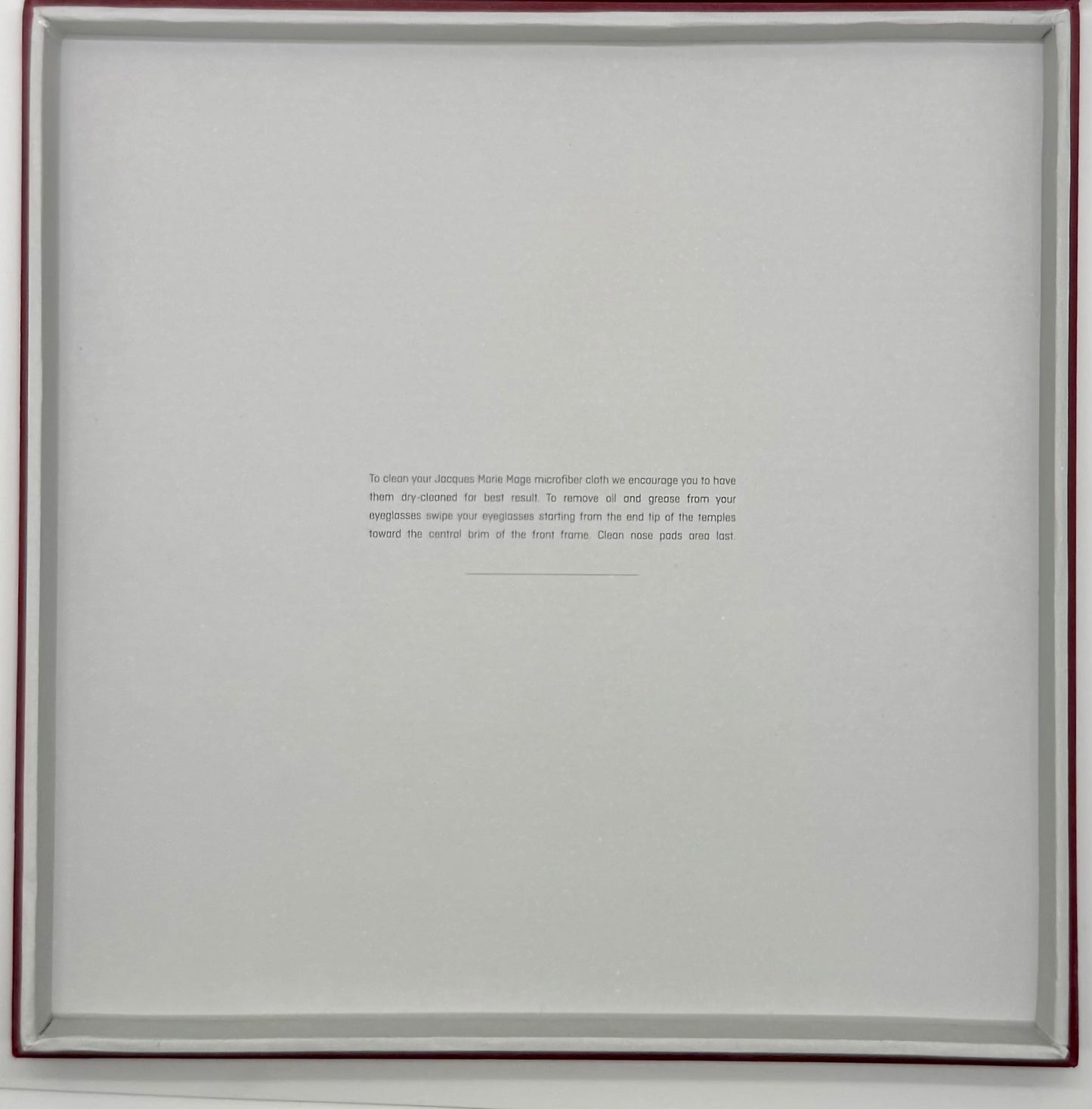 Jacques Marie Mage “Vanitas Skull” Cleaning Cloth-New in Box-Ltd. 200 pcs.