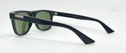 Gucci GG1117O 001 Black w/ Original Green Lenses – Made in Italy