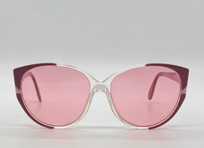 Silhouette M1149/20 C2740 Vintage Cat Eye Sunglasses w/New Pink Custom Lenses-58mm-Austria