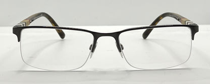 Burberry B1282 1008 Semi-Rimless Tortoise Glasses 55mm – Made in Italy