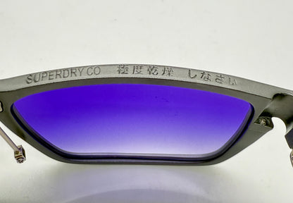 SUPERDRY x FOUNDRY JAPAN COLLAB w/New Purple Gradient Custom Lenses-SPRING HINGES-Unworn
