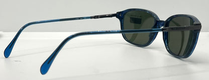 Valentino V708 649 – Sapphire Blue Vintage Sunglasses–NOS-Spring Hinges-Italy